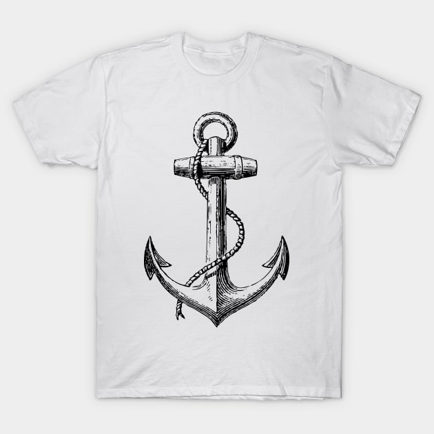 Classic Anchor T-Shirt by PastExpiry